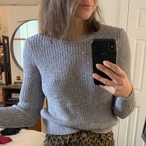 Metalic Knit Crewneck